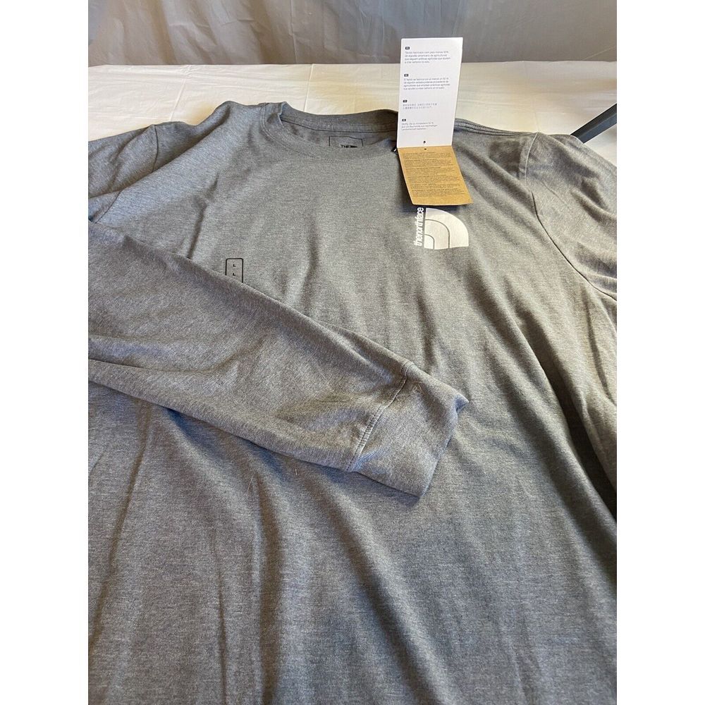 Men's‎ The North Face Gray Long Sleeve T-Shirt-Size L-NWT